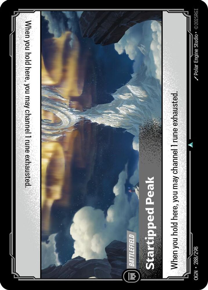 Startipped Peak card
