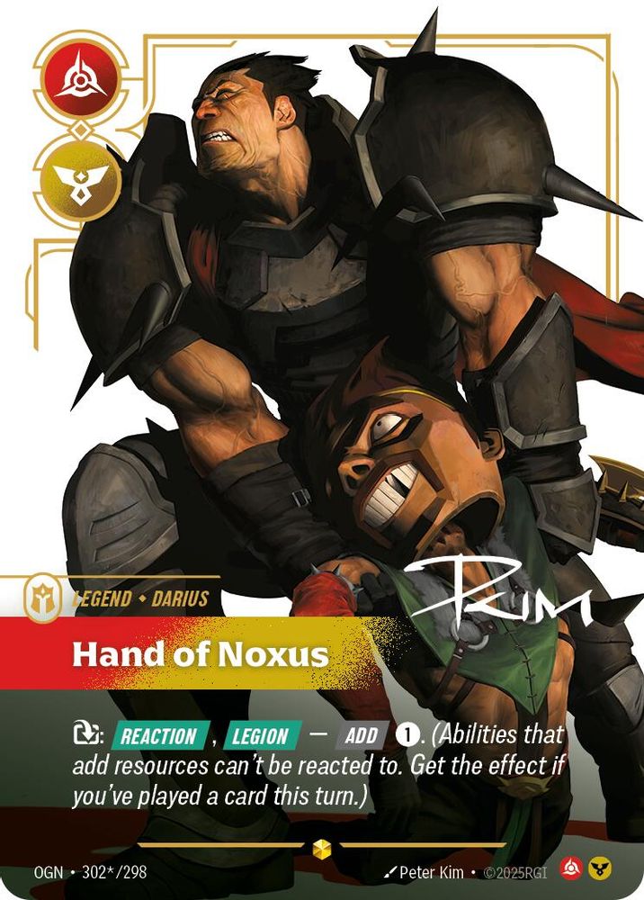 Darius - Hand of Noxus (Signature) card