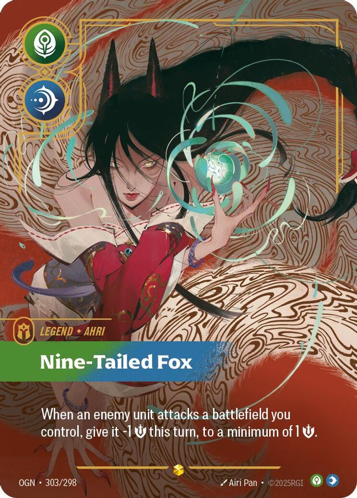 Ahri - Nine-Tailed Fox (Overnumbered) card