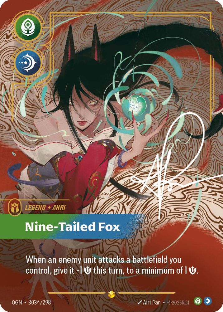 Ahri - Nine-Tailed Fox (Signature) card
