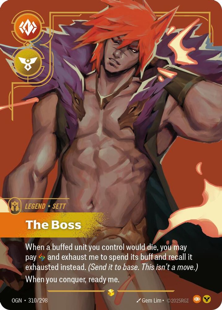 Sett - The Boss (Overnumbered) card