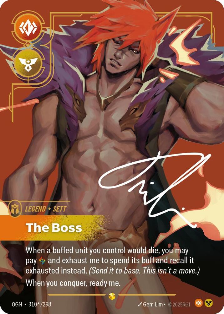 Sett - The Boss (Signature) card