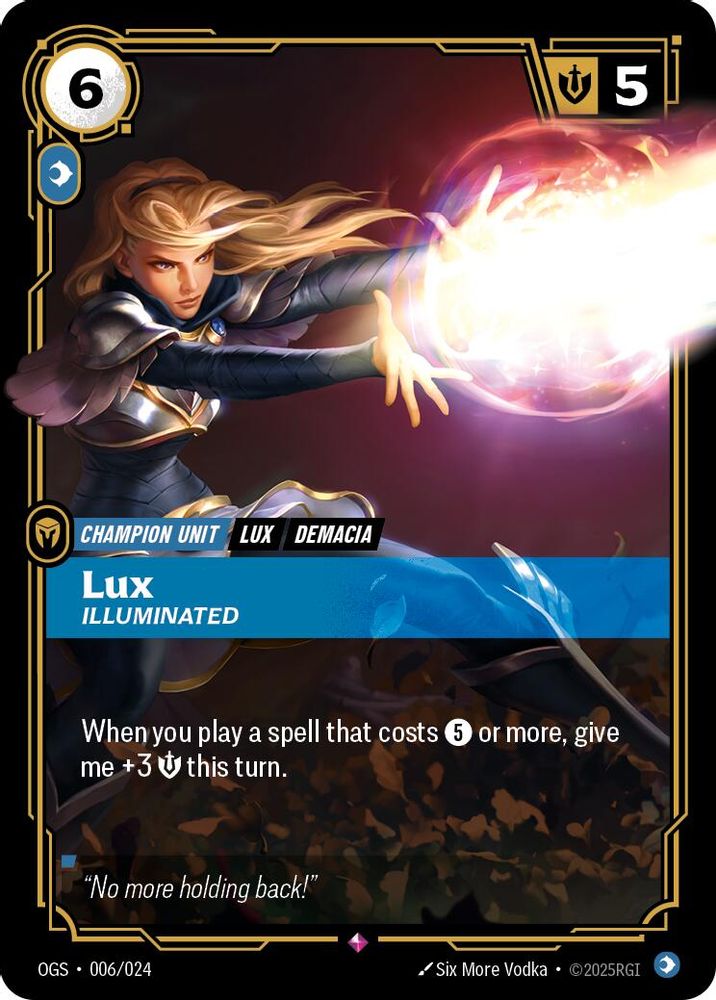 Lux - Illuminated card