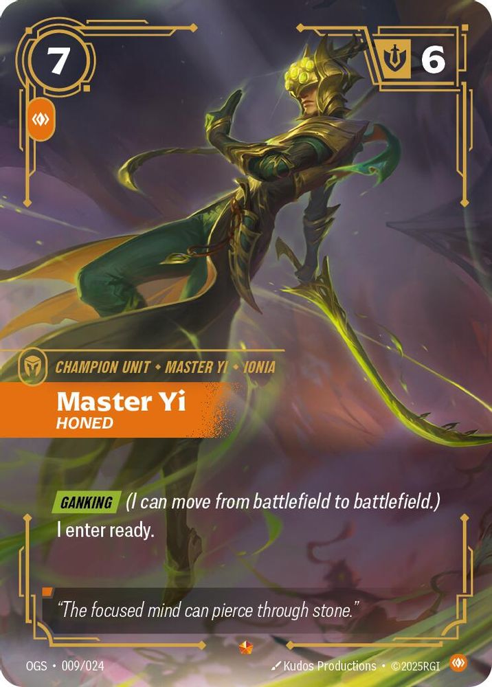 Master Yi - Honed card