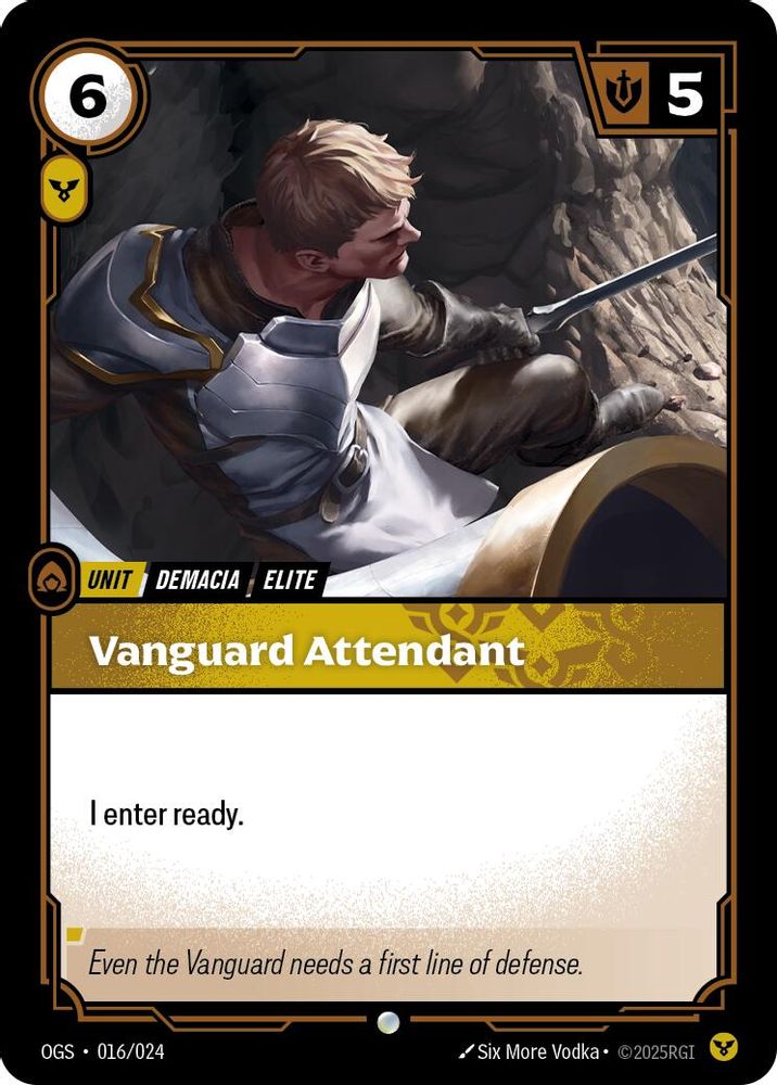Vanguard Attendant card