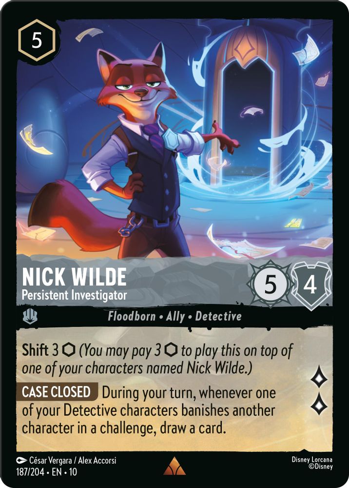 Nick Wilde - Persistent Investigator card