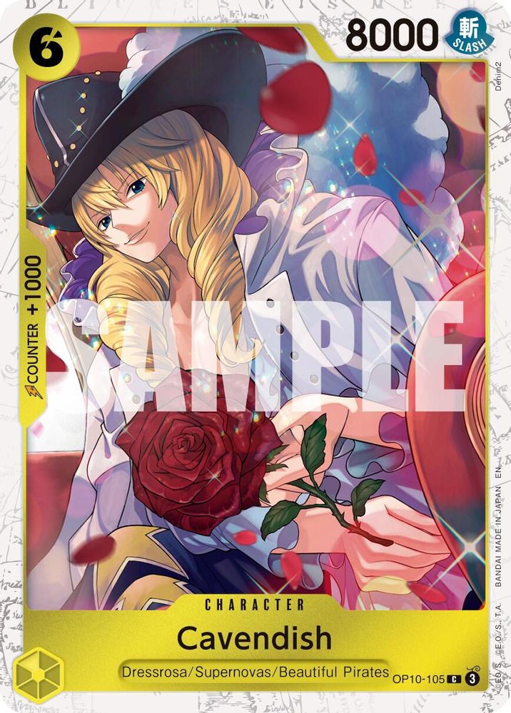 Cavendish - OP10-105 (Pirate Foil)