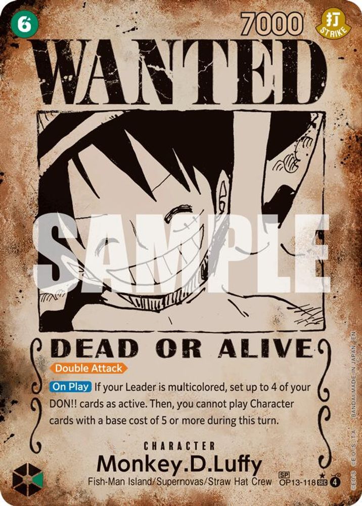 Monkey.D.Luffy (118) (Wanted Poster)