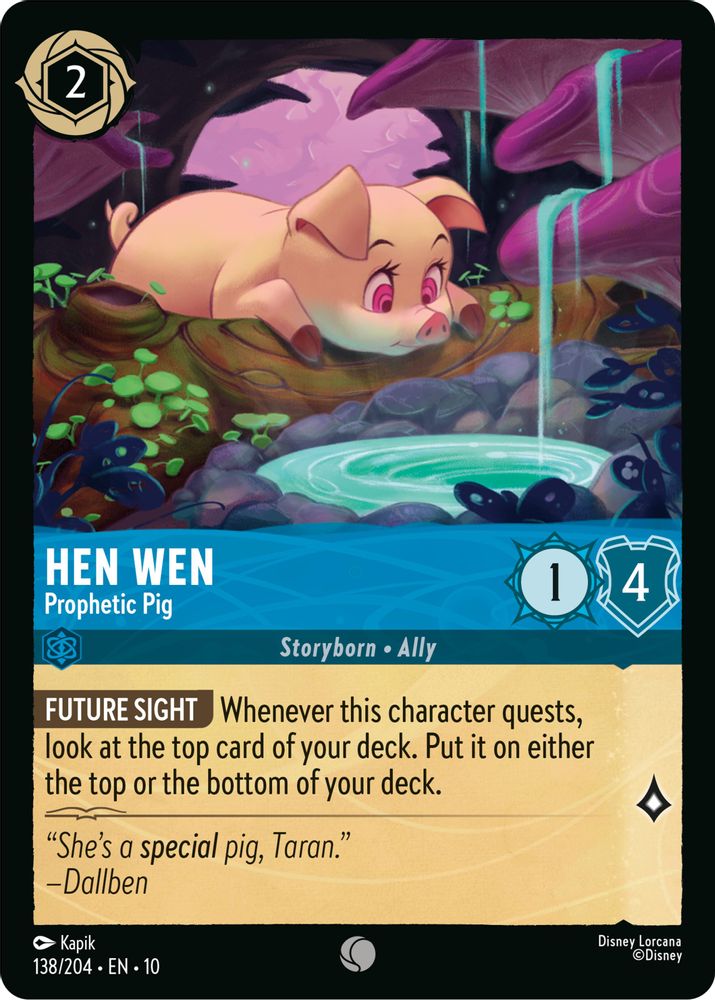 Hen Wen - Prophetic Pig card