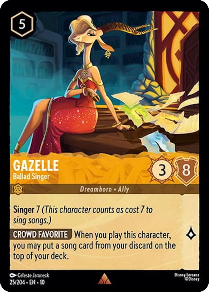 Gazelle - Ballad Singer card
