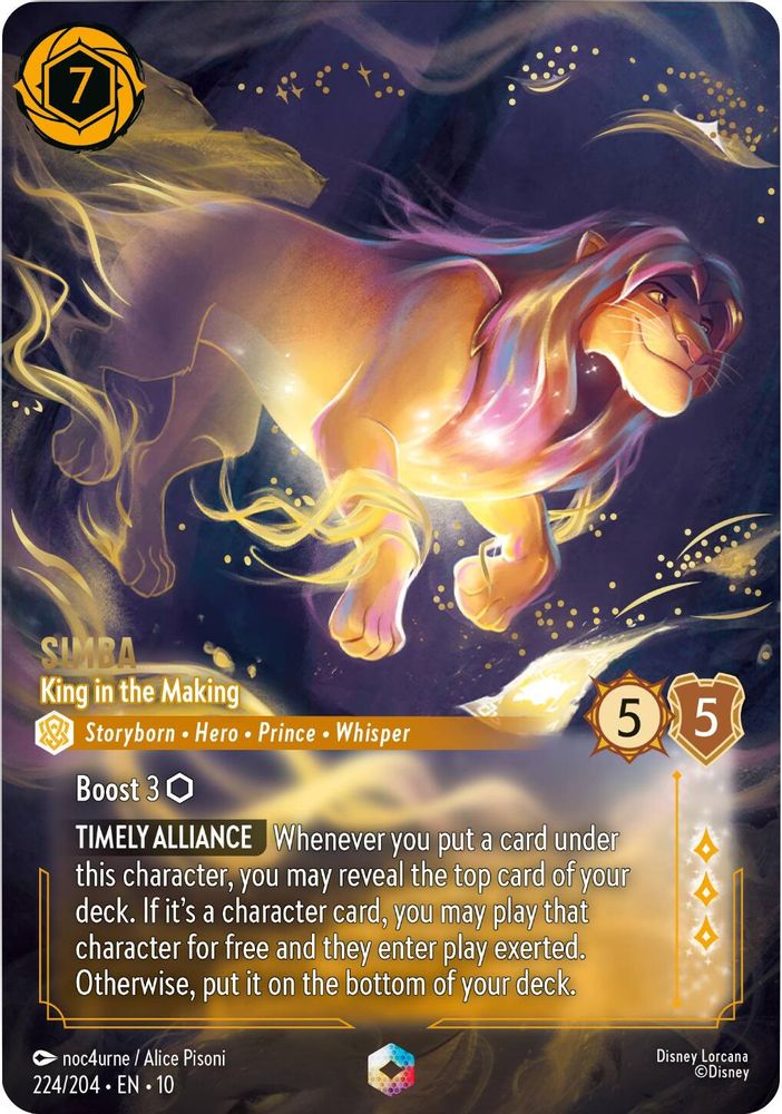 Simba - King in the Making (Enchanted) card