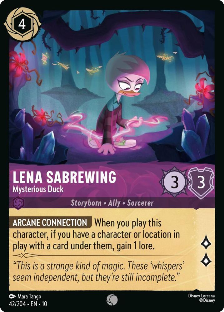 Lena Sabrewing - Mysterious Duck card