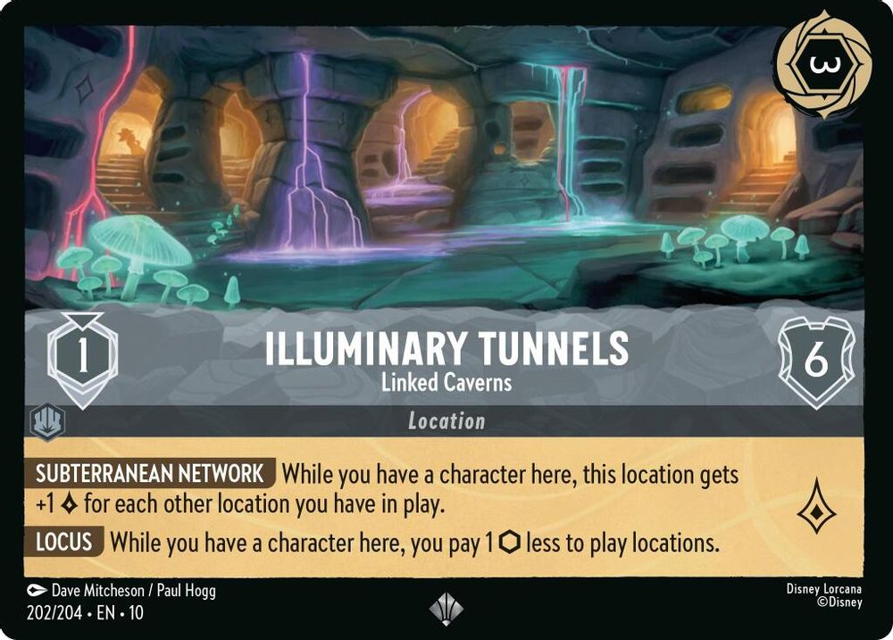 Illuminary Tunnels - Linked Caverns card