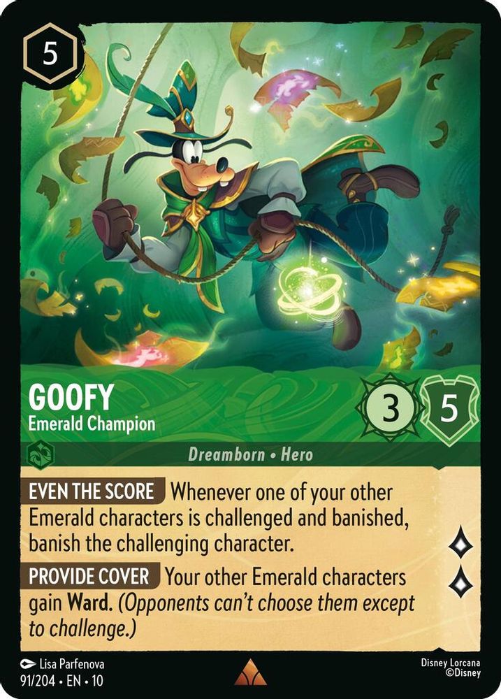 Goofy - Emerald Champion card