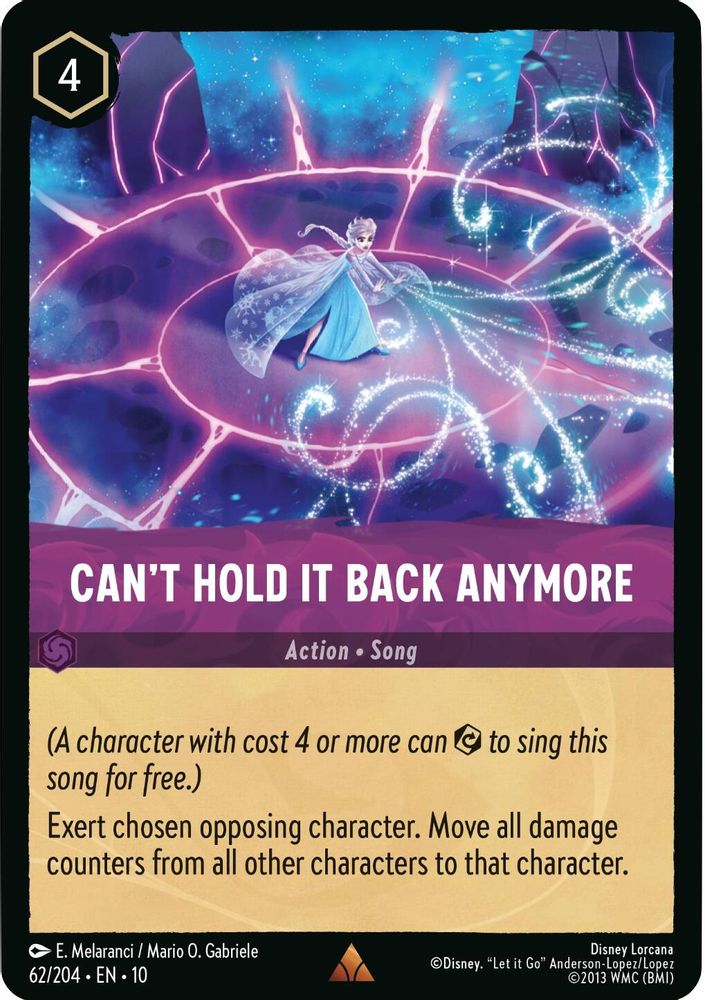 Can't Hold It Back Anymore card