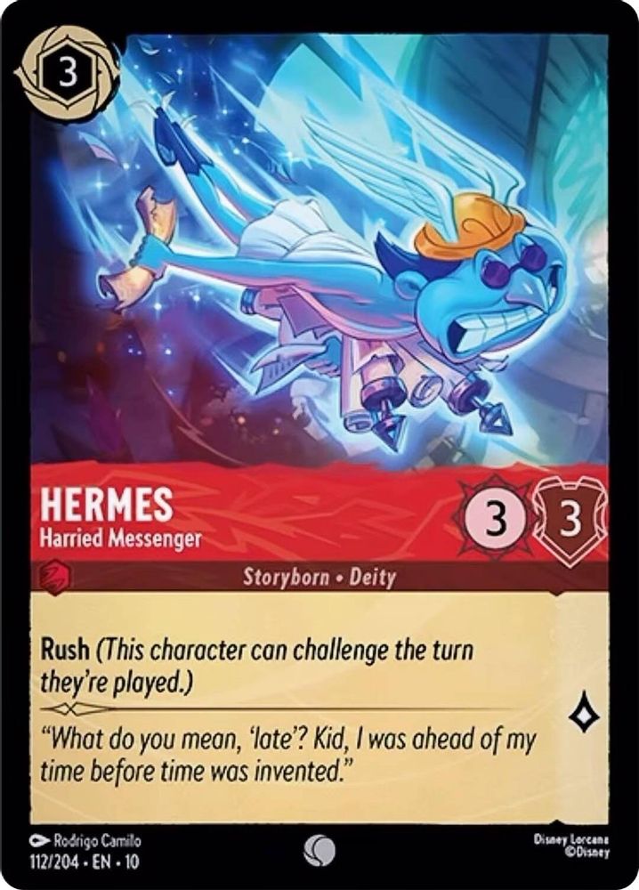 Hermes - Harried Messenger card