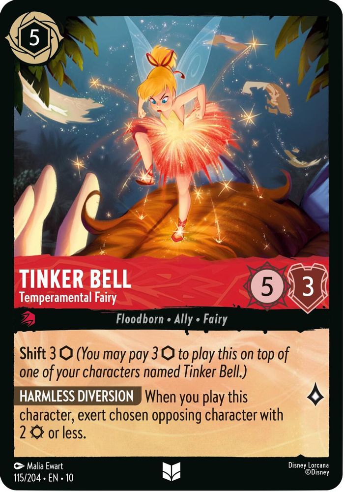 Tinker Bell - Temperamental Fairy card