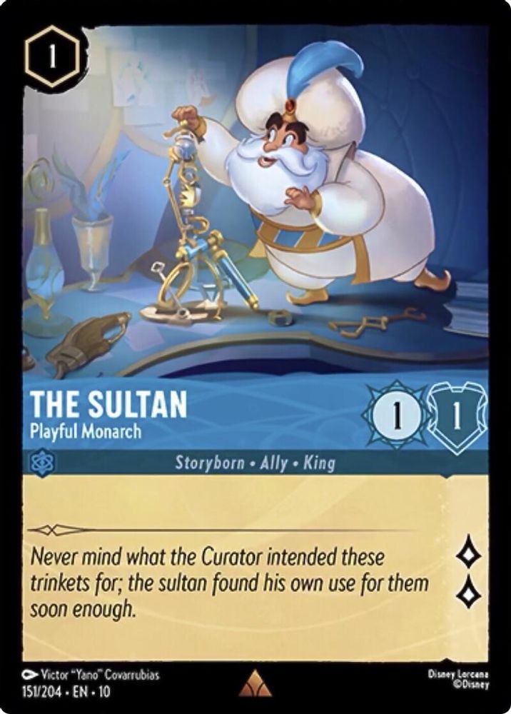 The Sultan - Playful Monarch card