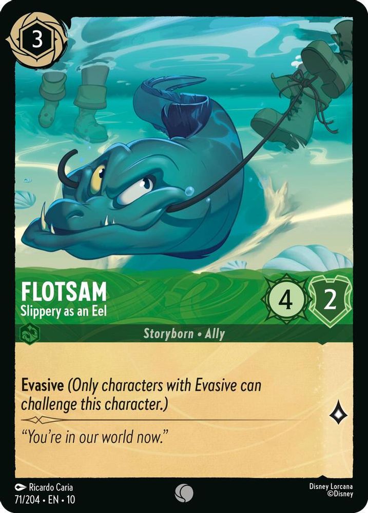 Flotsam - Slippery as an Eel card