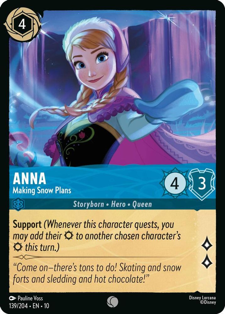 Anna - Making Snow Plans card