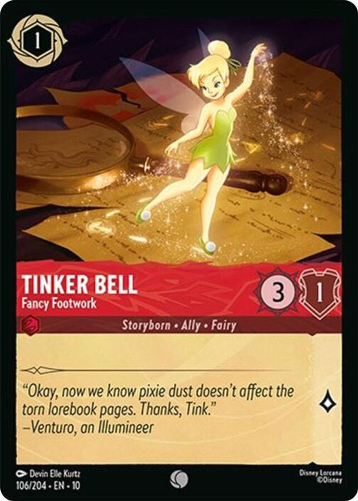 Tinker Bell - Fancy Footwork card