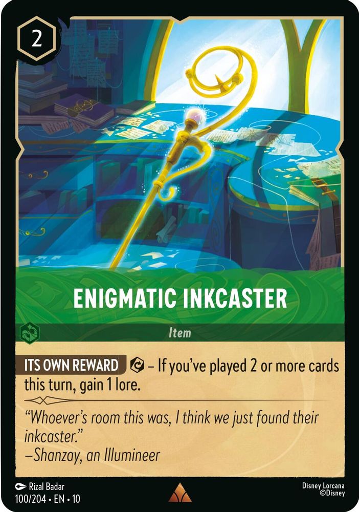 Enigmatic Inkcaster card