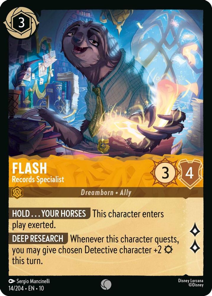 Flash - Records Specialist card