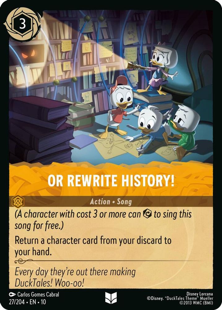 Or Rewrite History! card