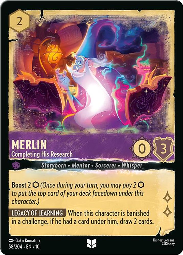 Merlin - Completing His Research card