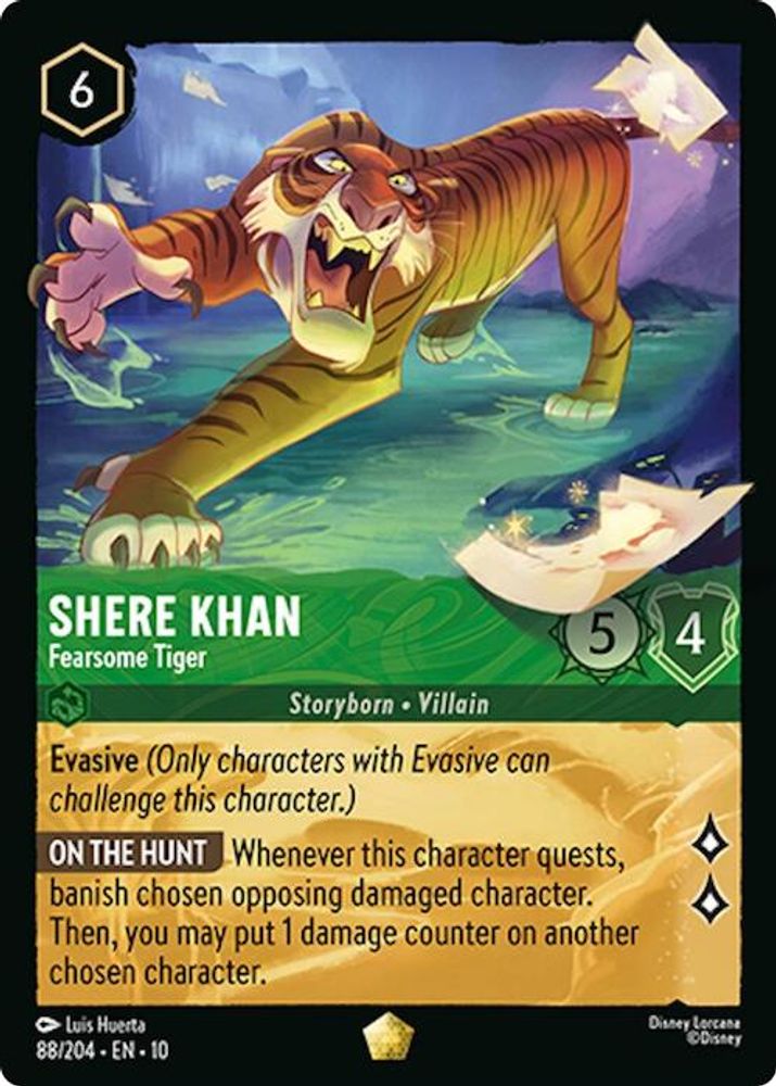 Shere Khan - Fearsome Tiger card