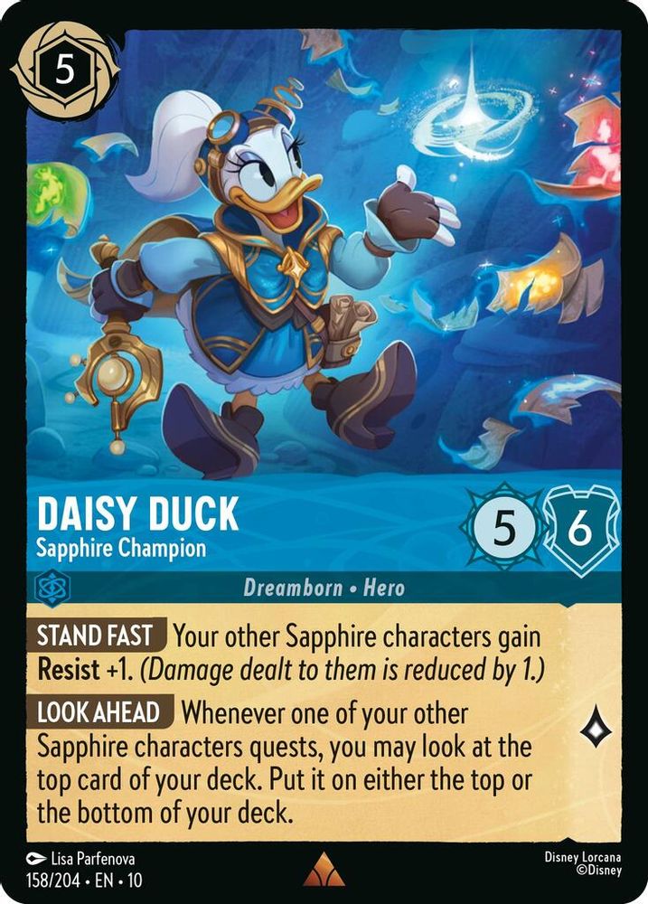 Daisy Duck - Sapphire Champion card