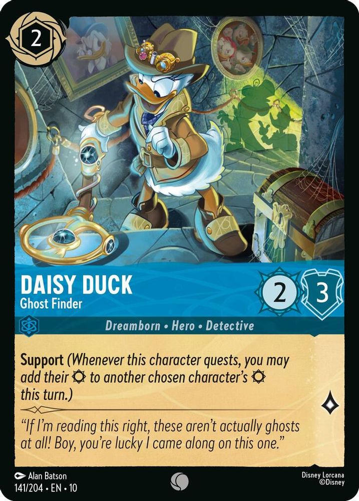 Daisy Duck - Ghost Finder card