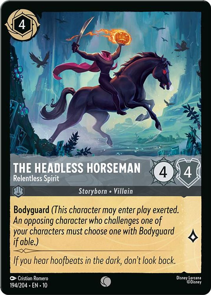 The Headless Horseman - Relentless Spirit card