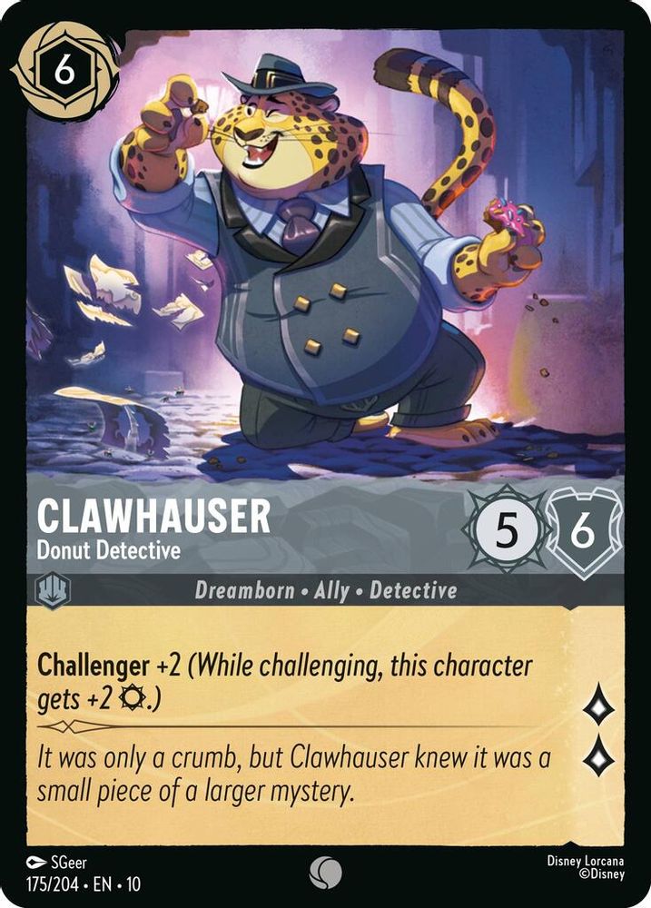 Clawhauser - Donut Detective card