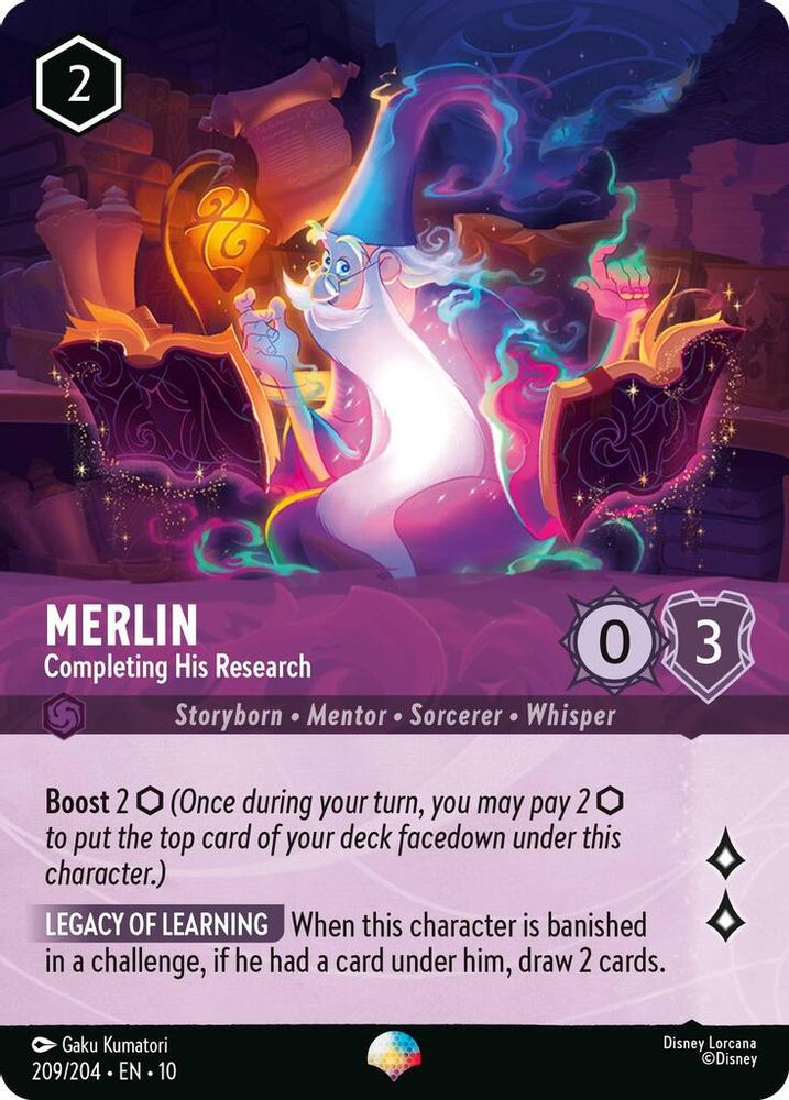 Merlin - Completing His Research (Epic) card