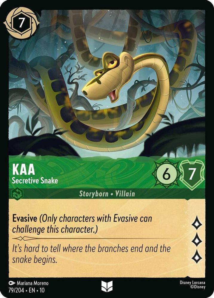Kaa - Secretive Snake card