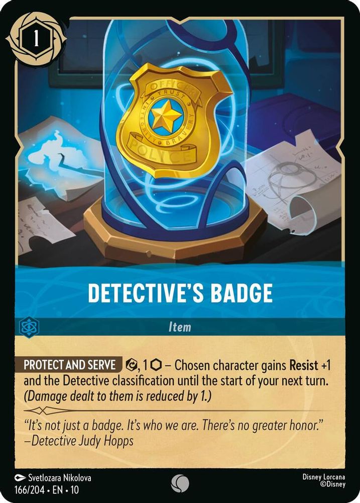 Detective's Badge card