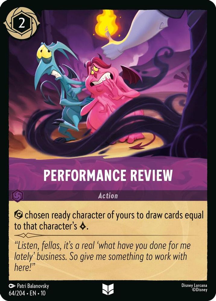 Performance Review card