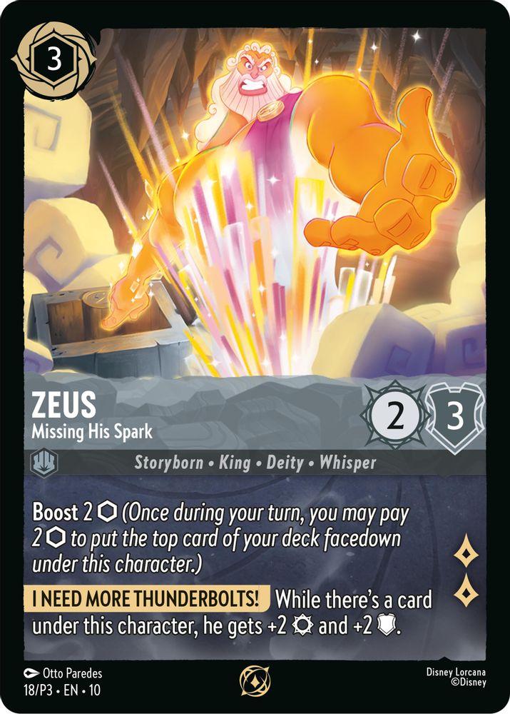 Zeus - Missing His Spark card