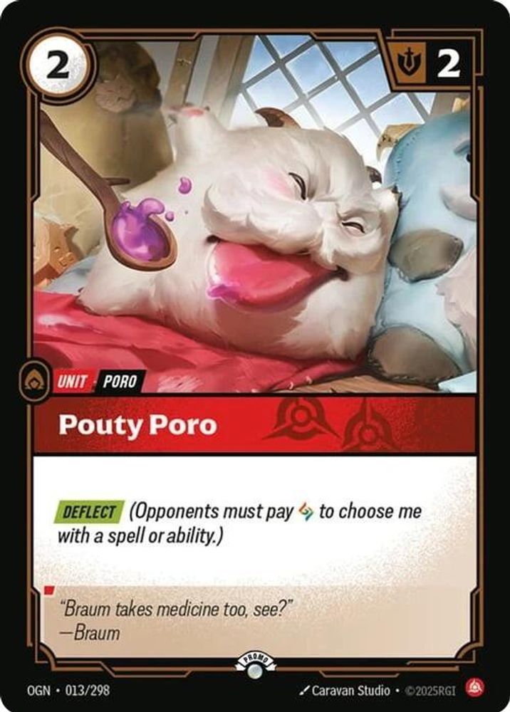 Pouty Poro card