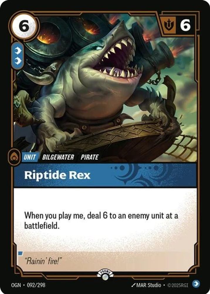 Riptide Rex card