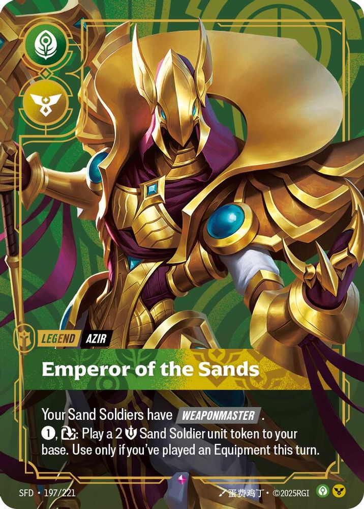 Azir - Emperor of the Sands card