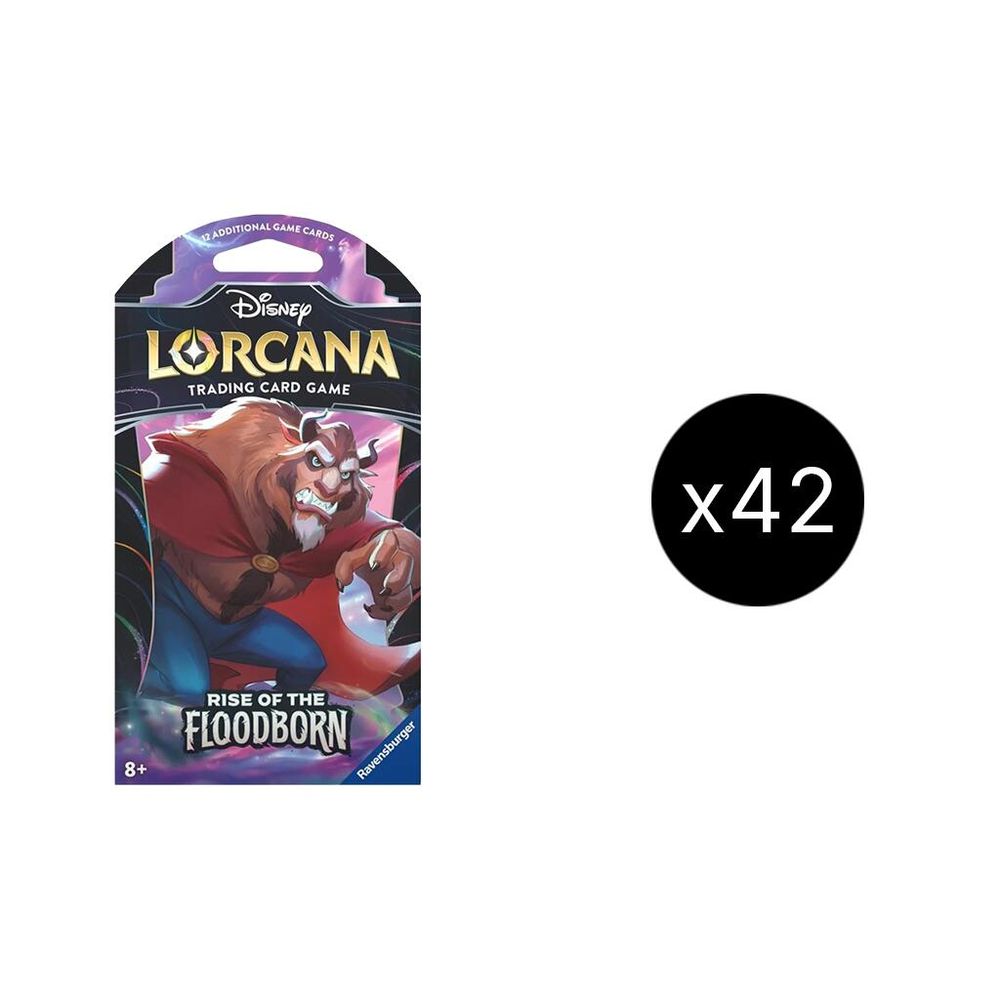 Disney Lorcana: Rise of the Floodborn Sleeved Booster Pack Case card