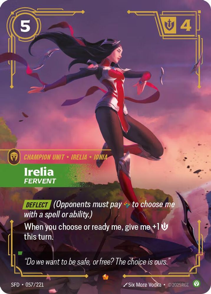 Irelia - Fervent card