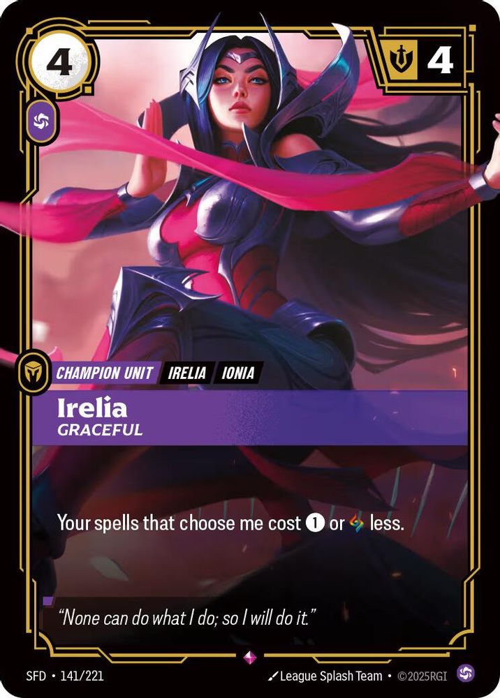 Irelia - Graceful card