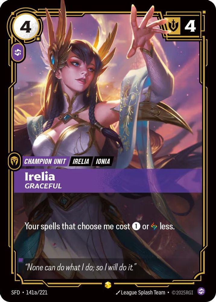 Irelia - Graceful (Alternate Art) card