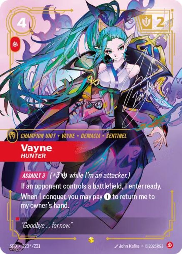 Vayne - Hunter (Signature) card