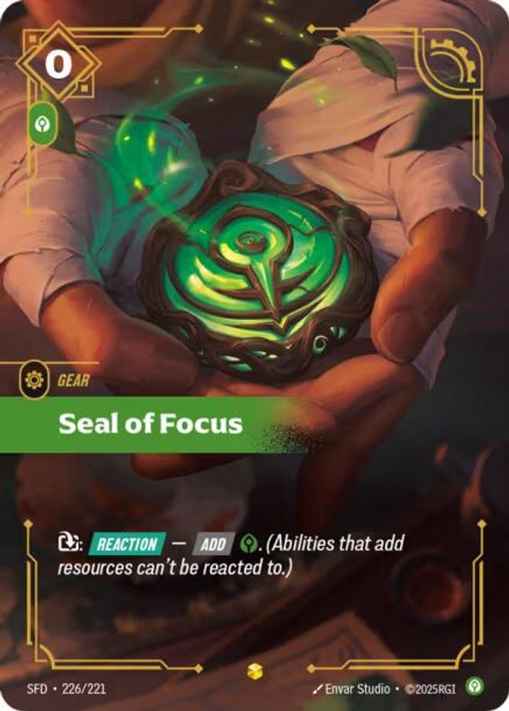 Seal of Focus (Overnumbered) card