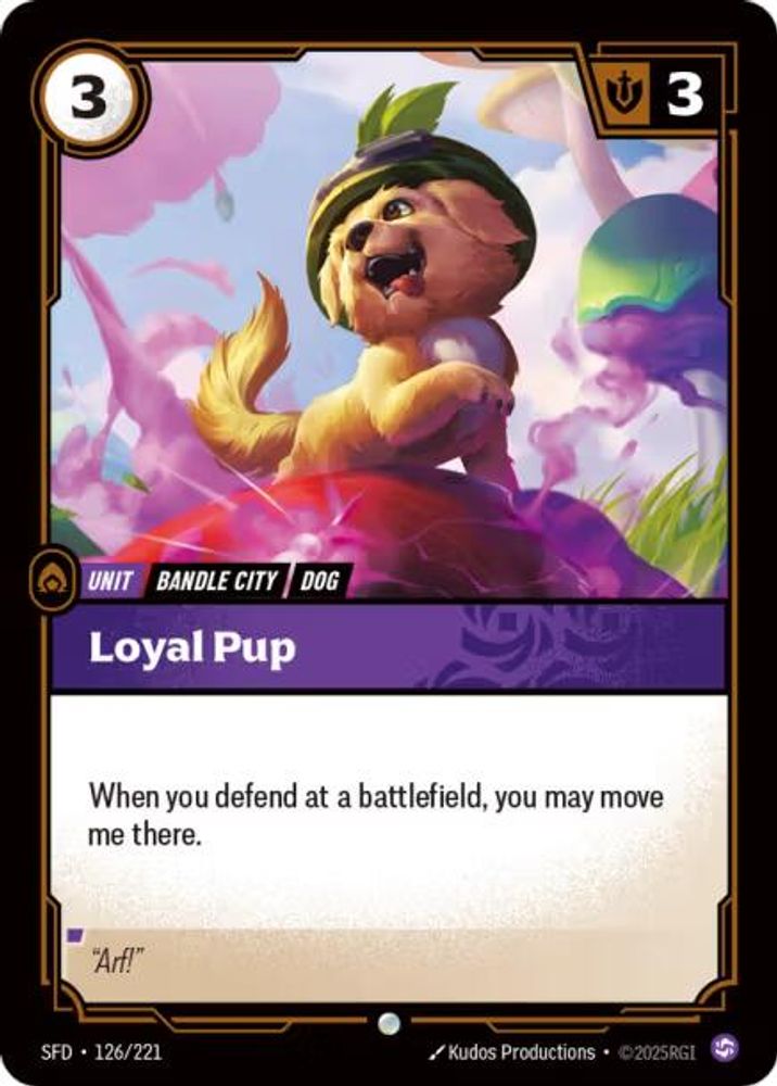 Loyal Pup card