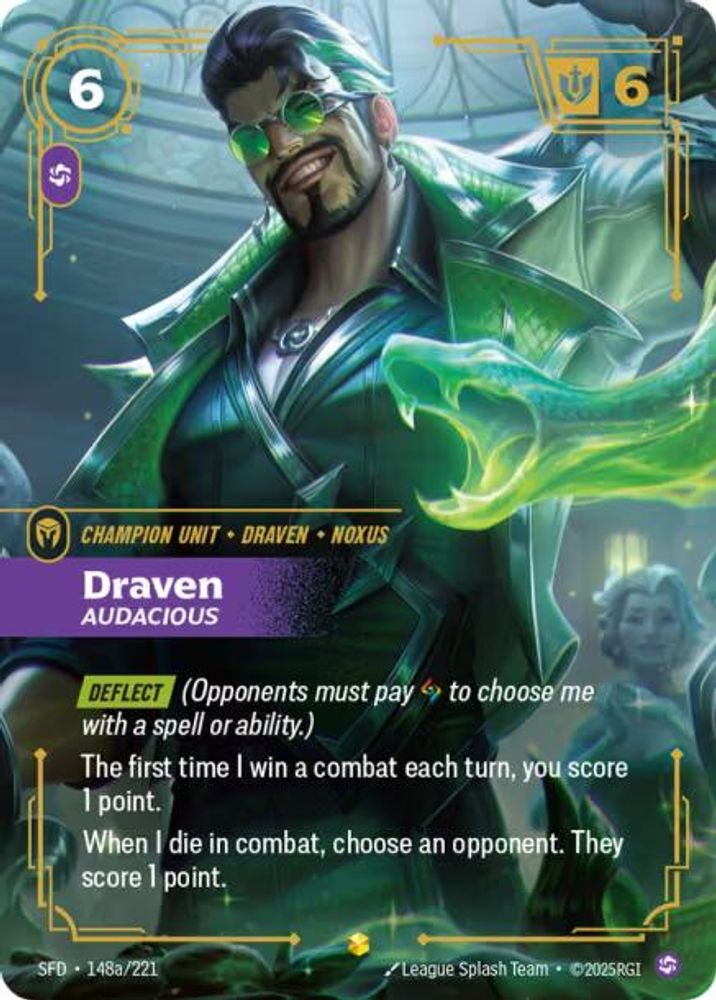 Draven - Audacious (Alternate Art) card